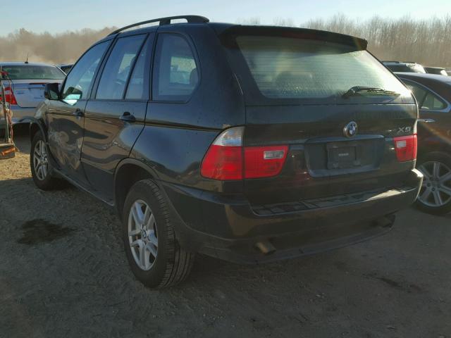 5UXFA13535LY22994 - 2005 BMW X5 3.0I BLACK photo 3