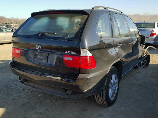 5UXFA13535LY22994 - 2005 BMW X5 3.0I BLACK photo 4