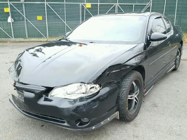 2G1WX12K539195428 - 2003 CHEVROLET MONTE CARL შავი ფოტო 2