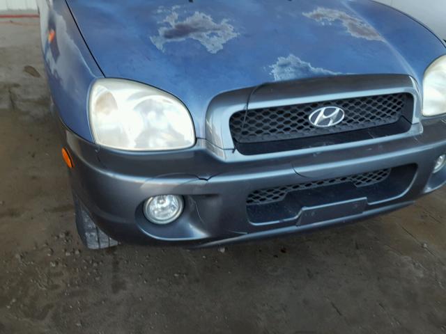 KM8SC13D02U184819 - 2002 HYUNDAI SANTA FE G BLUE photo 9