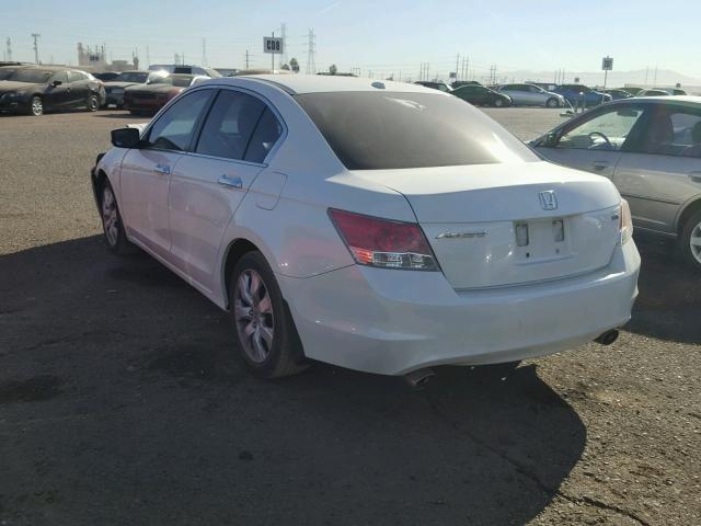 1HGCP36888A058422 - 2008 HONDA ACCORD EXL WHITE photo 3