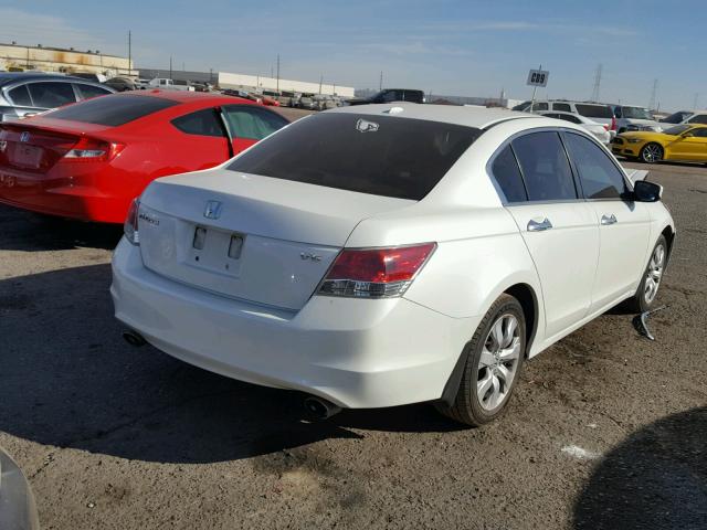 1HGCP36888A058422 - 2008 HONDA ACCORD EXL WHITE photo 4