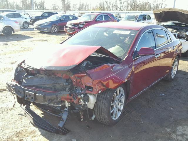 1G1ZE5E7XBF240032 - 2011 CHEVROLET MALIBU LTZ MAROON photo 2