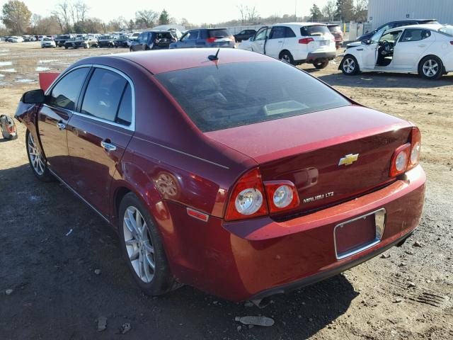 1G1ZE5E7XBF240032 - 2011 CHEVROLET MALIBU LTZ MAROON photo 3