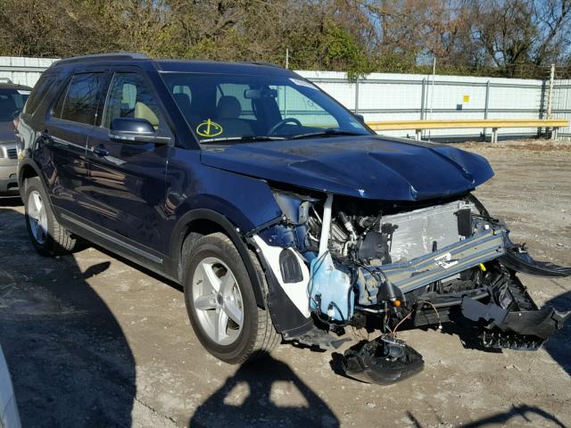 1FM5K8D81HGD44577 - 2017 FORD EXPLORER X BLUE photo 1