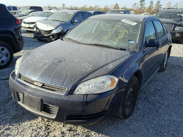 2G1WA5EK6A1165953 - 2010 CHEVROLET IMPALA LS BLUE photo 2