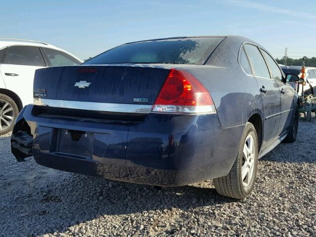 2G1WA5EK6A1165953 - 2010 CHEVROLET IMPALA LS BLUE photo 4