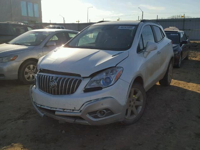 KL4CJHSB9EB540279 - 2014 BUICK ENCORE PRE WHITE photo 2