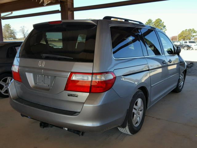 5FNRL38717B065601 - 2007 HONDA ODYSSEY EX BLUE photo 4