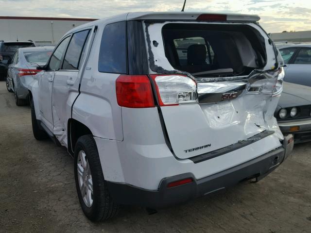 2GKALMEK2E6332148 - 2014 GMC TERRAIN SL WHITE photo 3