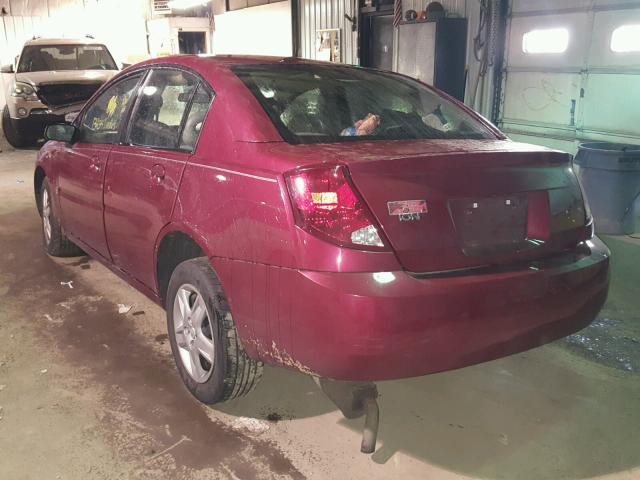 1G8AJ55F27Z120975 - 2007 SATURN ION LEVEL MAROON photo 3