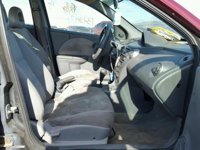 1G8AJ55F27Z120975 - 2007 SATURN ION LEVEL MAROON photo 5