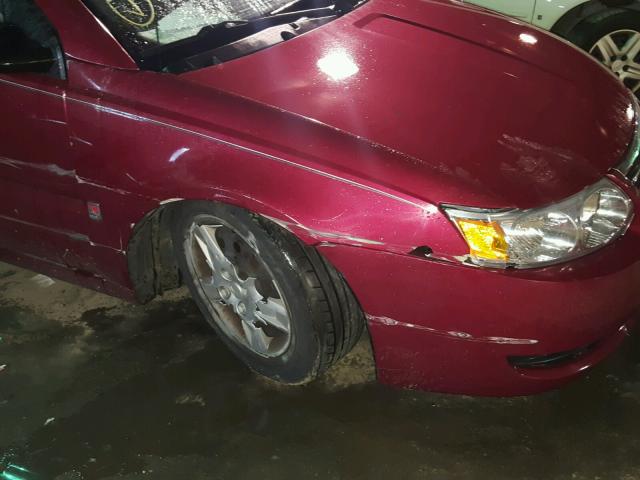 1G8AJ55F27Z120975 - 2007 SATURN ION LEVEL MAROON photo 9