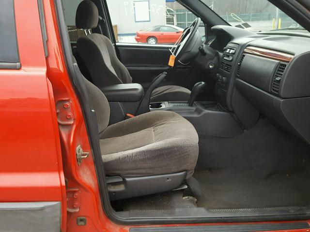 1J4GW58S6XC620323 - 1999 JEEP GRAND CHER RED photo 5