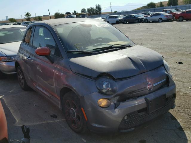 3C3CFFGE9DT745973 - 2013 FIAT 500 ELECTR GRAY photo 1