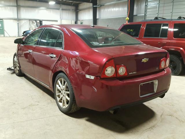 1G1ZK57789F119354 - 2009 CHEVROLET MALIBU LTZ MAROON photo 3