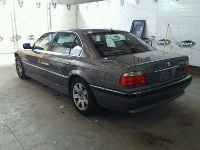 WBAGH83461DP33536 - 2001 BMW 740 IL GRAY photo 3