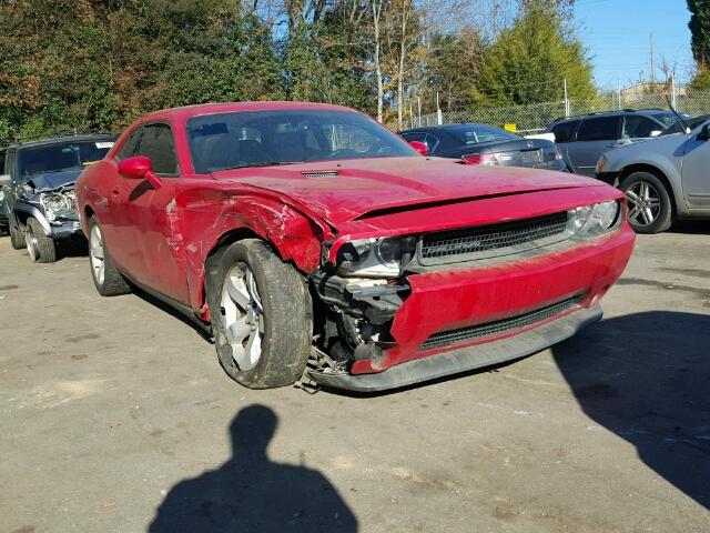 2C3CDYAG2CH128076 - 2012 DODGE CHALLENGER RED photo 1