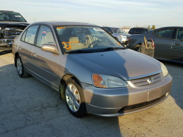 1HGES26721L023927 - 2001 HONDA CIVIC EX GOLD photo 1