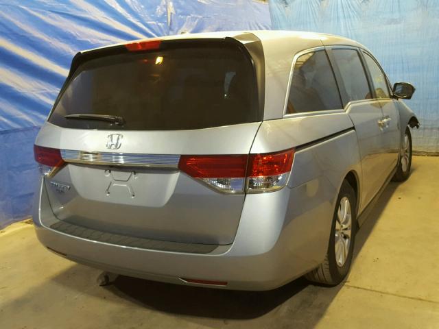 5FNRL5H60GB143286 - 2016 HONDA ODYSSEY EX BLUE photo 4