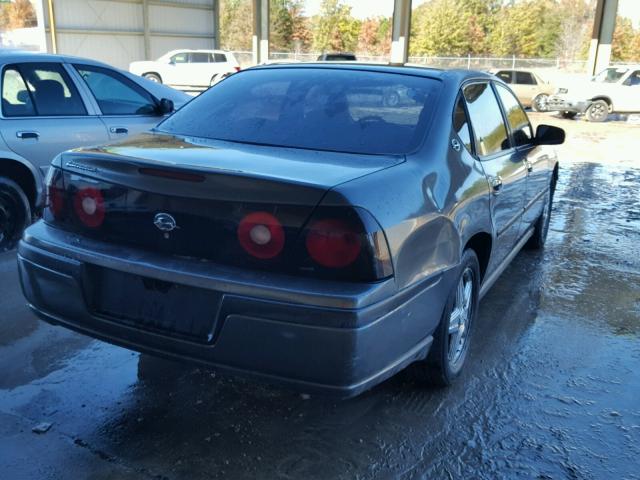 2G1WF52E549357175 - 2004 CHEVROLET IMPALA GRAY photo 4