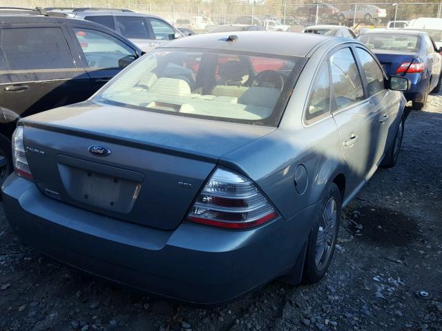 1FAHP24WX8G134712 - 2008 FORD TAURUS SEL GREEN photo 4