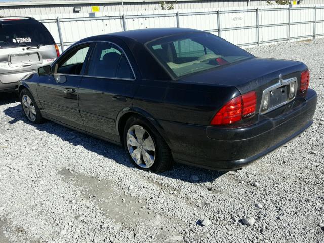 1LNHM87A21Y670295 - 2001 LINCOLN LS BLACK photo 3