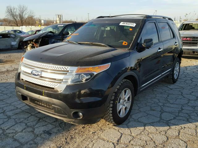 1FMHK8D8XBGA61633 - 2011 FORD EXPLORER X BLACK photo 2