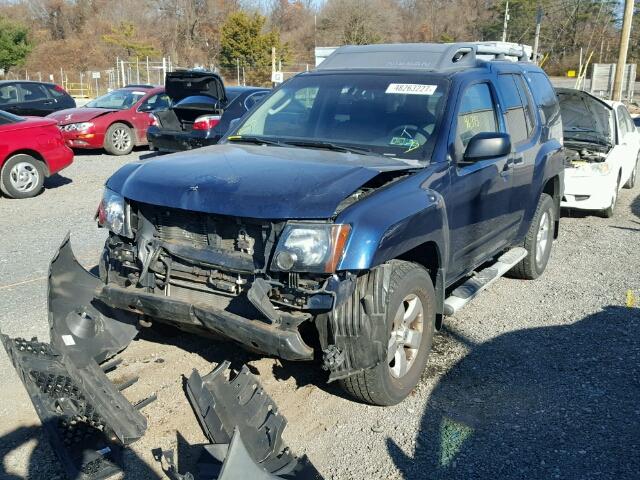 5N1AN08W09C509043 - 2009 NISSAN XTERRA OFF BLUE photo 2