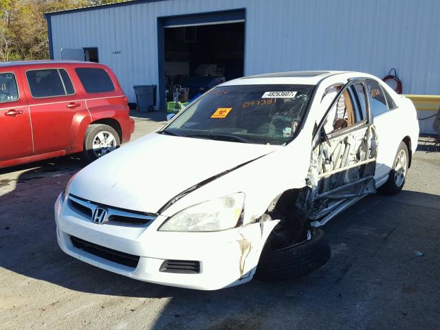 1HGCM56846A097381 - 2006 HONDA ACCORD EX WHITE photo 2