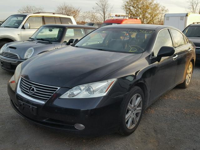 JTHBJ46G072136952 - 2007 LEXUS ES 350 BLACK photo 2