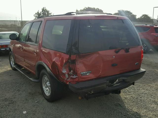 1FMRU15L3YLC33185 - 2000 FORD EXPEDITION RED photo 3