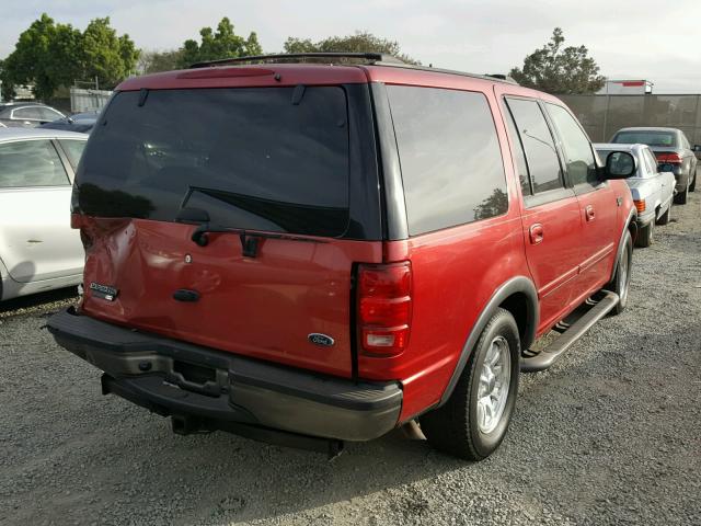 1FMRU15L3YLC33185 - 2000 FORD EXPEDITION RED photo 4