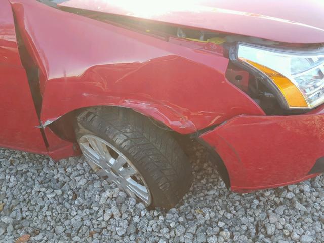 1FAHP33N78W199117 - 2008 FORD FOCUS SE RED photo 9