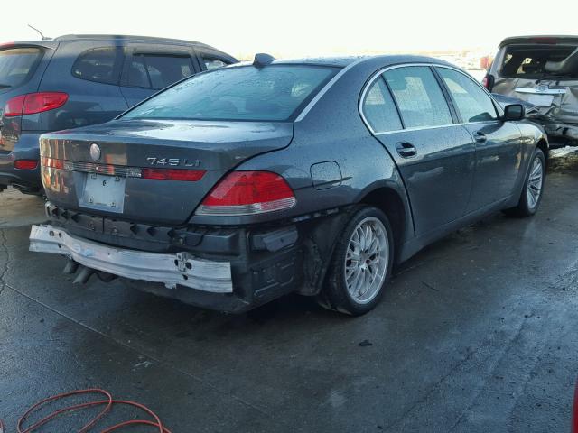 WBAGN635X4DS51775 - 2004 BMW 745 LI GRAY photo 4