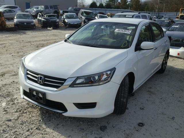 1HGCR2F37EA084451 - 2014 HONDA ACCORD LX WHITE photo 2