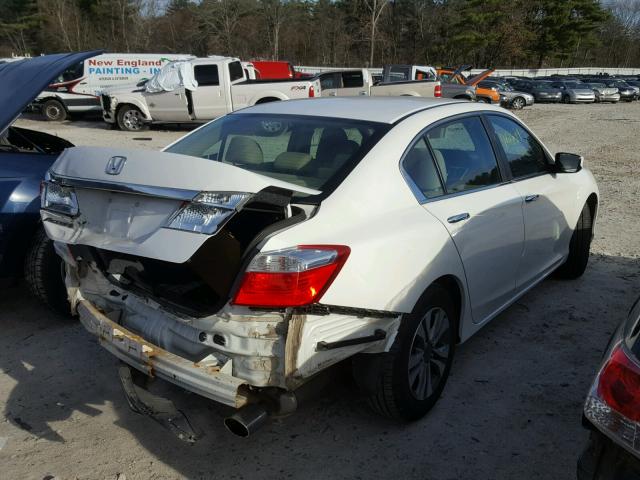 1HGCR2F37EA084451 - 2014 HONDA ACCORD LX WHITE photo 4