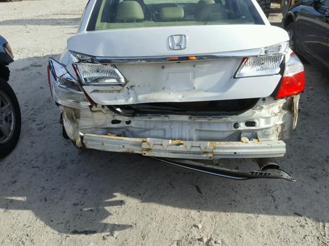 1HGCR2F37EA084451 - 2014 HONDA ACCORD LX WHITE photo 9