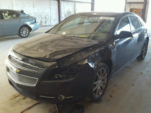 1G1ZK57728F211316 - 2008 CHEVROLET MALIBU LTZ Қара фото 2