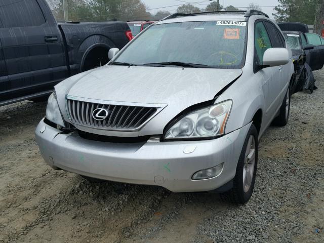 2T2GK31UX8C027229 - 2008 LEXUS RX 350 SILVER photo 2