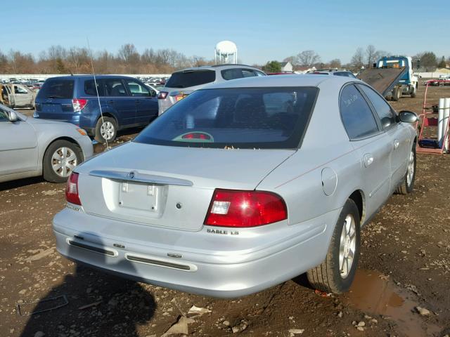 1MEFM55S61A615541 - 2001 MERCURY SABLE LS P SILVER photo 4