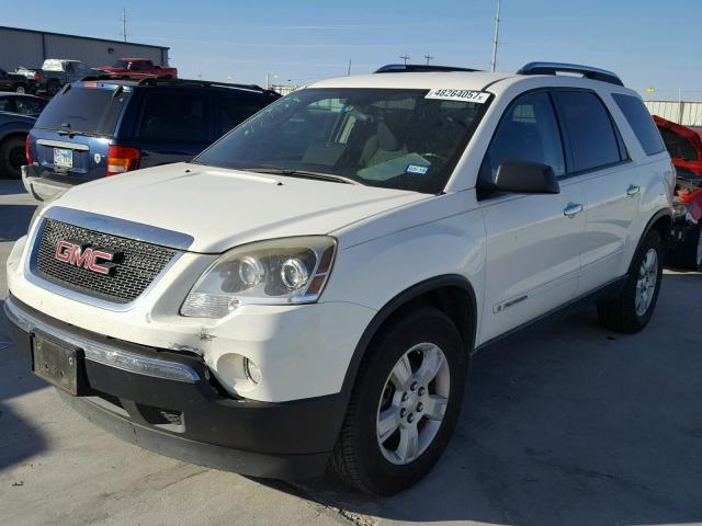 1GKER13708J152414 - 2008 GMC ACADIA SLE WHITE photo 2