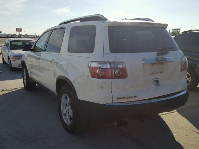 1GKER13708J152414 - 2008 GMC ACADIA SLE WHITE photo 3