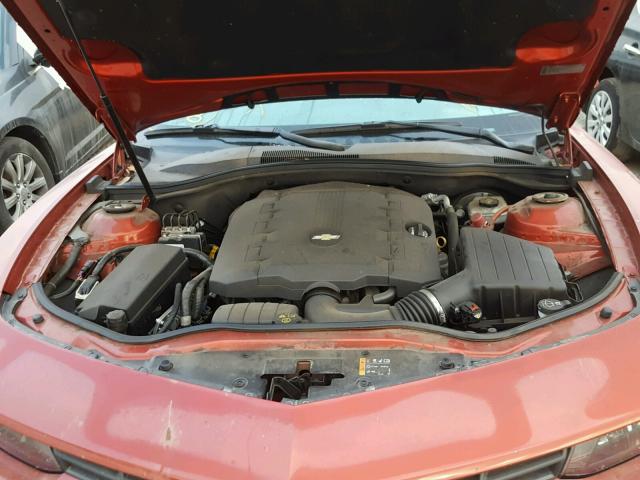 2G1FA1E33E9166650 - 2014 CHEVROLET CAMARO LS RED photo 7