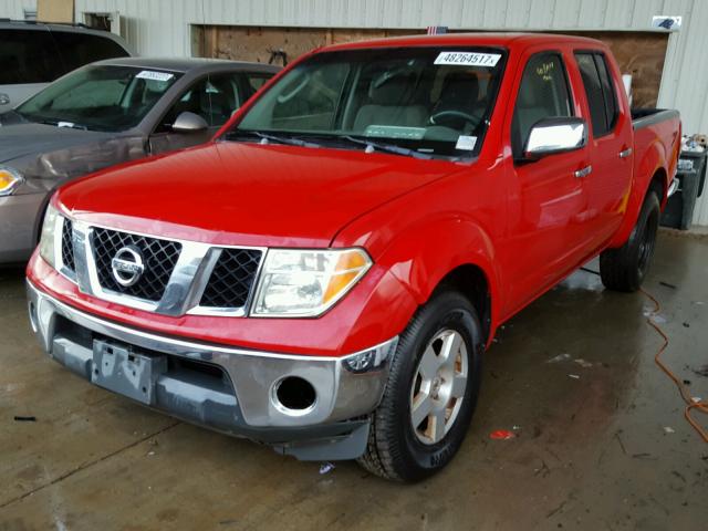 1N6AD07U67C458715 - 2007 NISSAN FRONTIER C RED photo 2