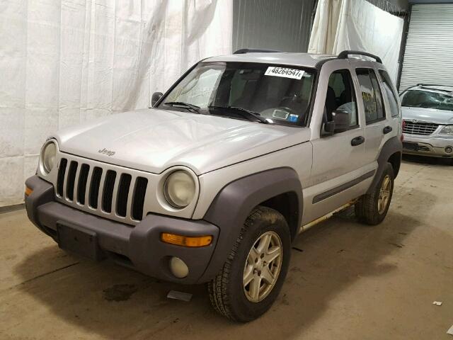 1J4GL48K34W139541 - 2004 JEEP LIBERTY SP SILVER photo 2