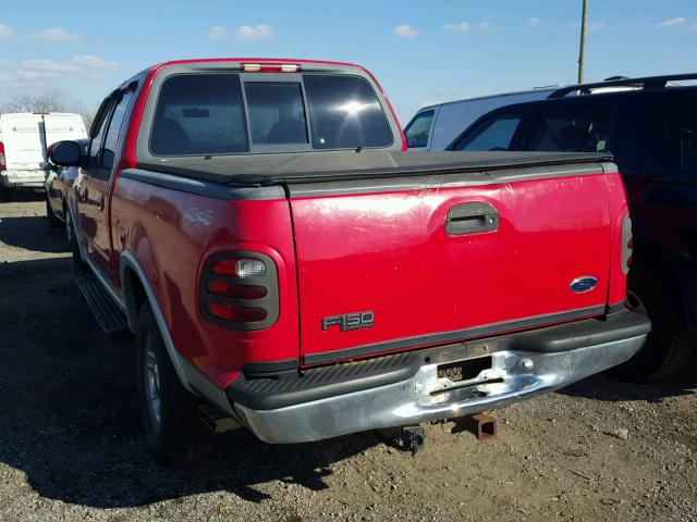 1FTRW08W11KD67073 - 2001 FORD F150 SUPER RED photo 3