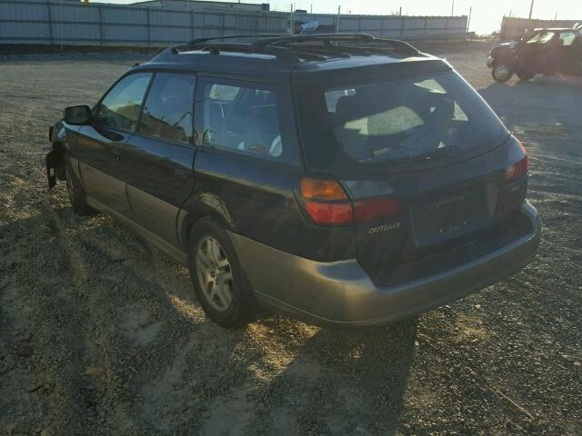 4S3BH665617603924 - 2001 SUBARU LEGACY OUT GREEN photo 3