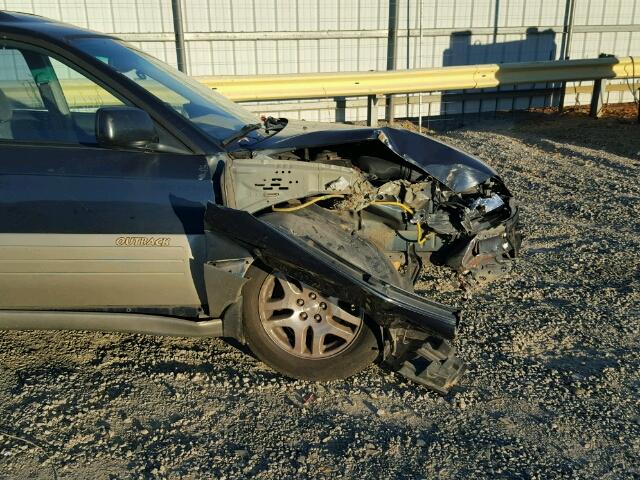 4S3BH665617603924 - 2001 SUBARU LEGACY OUT GREEN photo 9