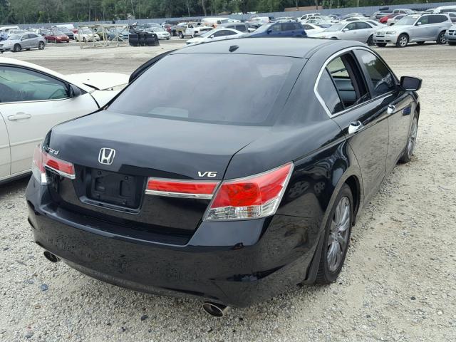 1HGCP3F81CA036027 - 2012 HONDA ACCORD EXL BLACK photo 4